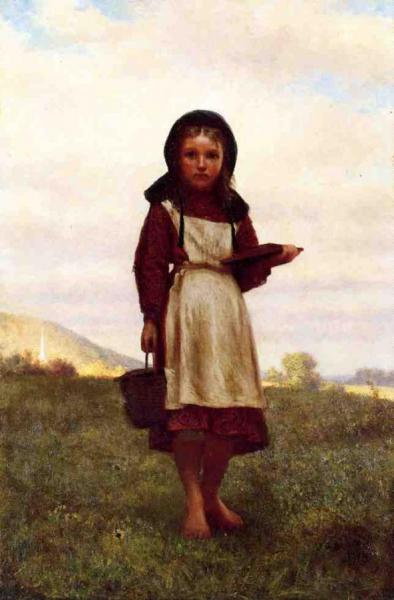 Coming Over The Hills by John George Brown