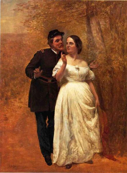 Courting by John George Brown Oil Painting Reproductions