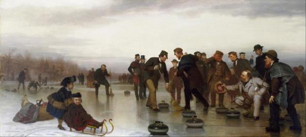 Curling,a Scottish Game,at Central Park by John George Brown