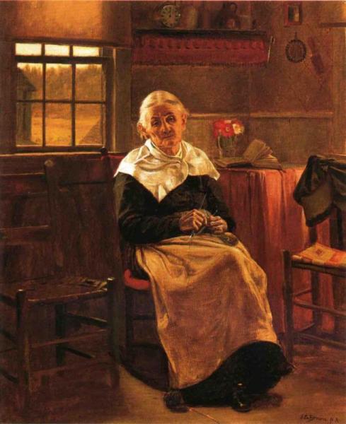 Dear Old Grannie by John George Brown