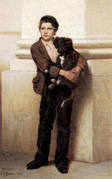 Frank And His Dog by John George Brown