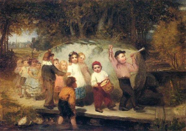 Marching Along by John George Brown