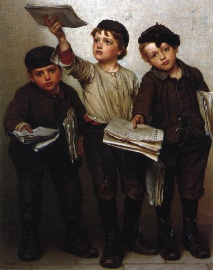 Morning Papers by John George Brown
