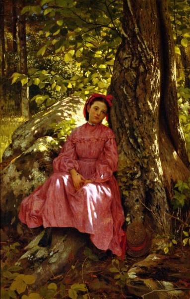 Resting In The Woods by John George Brown