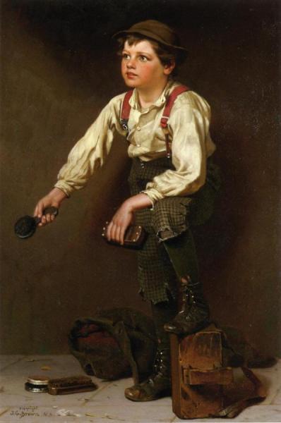 Shoe Shine Boy by John George Brown