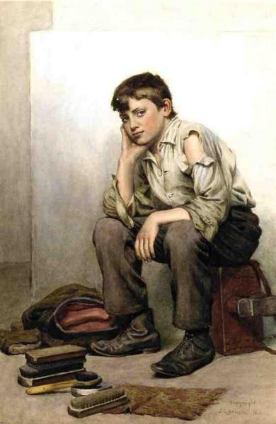John George Brown Shoe Shine Boy