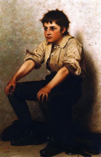 Shoeshine Boy by John George Brown