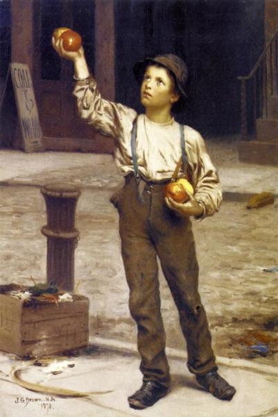 John George Brown The Apple Seller