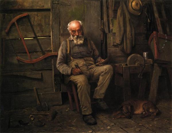 The Boat Builder by John George Brown