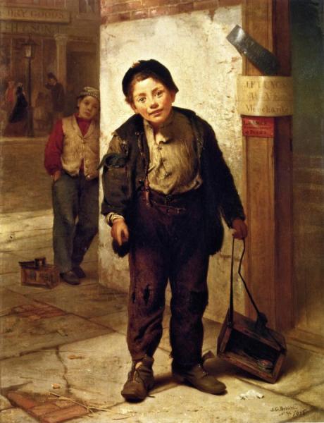 The Bootblack by John George Brown