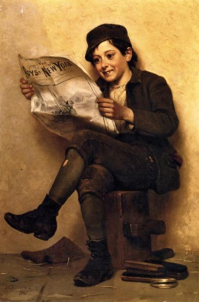 The Boys' New York by John George Brown Oil Painting Reproductions