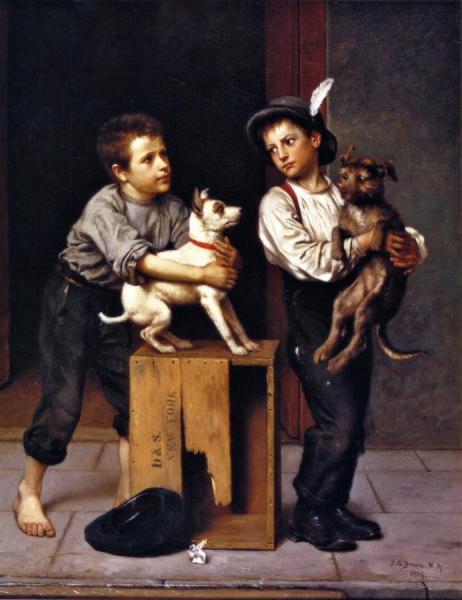 The Challange by John George Brown