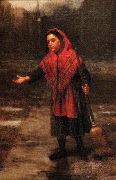 The Crossing Sweeper by John George Brown