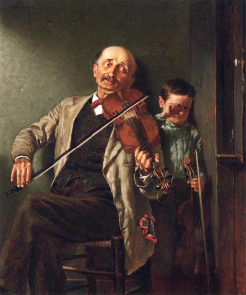 The Duet by John George Brown