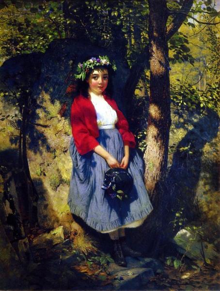 The Little Queen Of The Woods by John George Brown