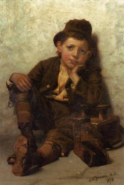 The Little Shoe-shine Boy by John George Brown