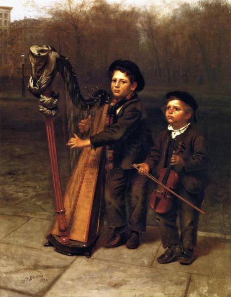 The Little Strollers by John George Brown