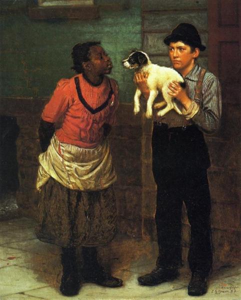 The New Puppy by John George Brown