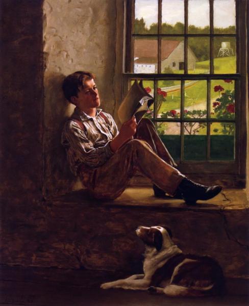 The Study Hour by John George Brown