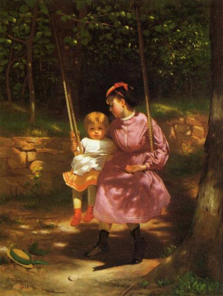 The Swing by John George Brown