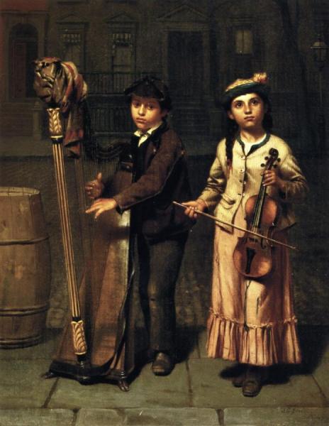 The Two Musicians by John George Brown