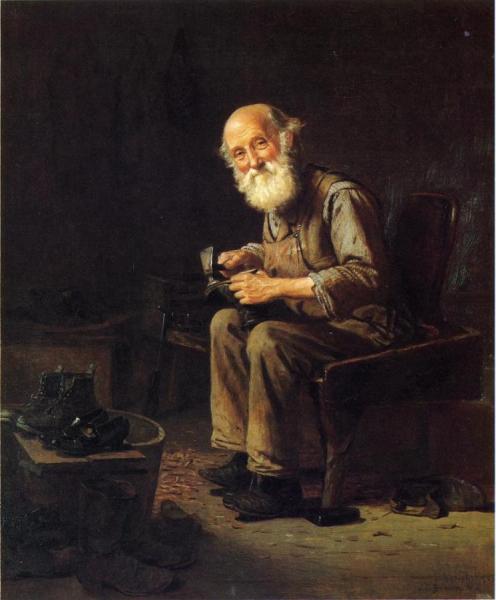 The Village Cobbler by John George Brown