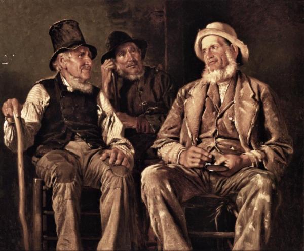 Three Old Codgers by John George Brown