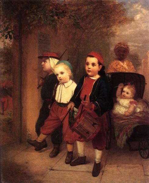 Young Recruits by John George Brown