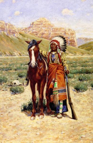 Comrade Of The Plains by John Hauser Oil Painting Reproductions