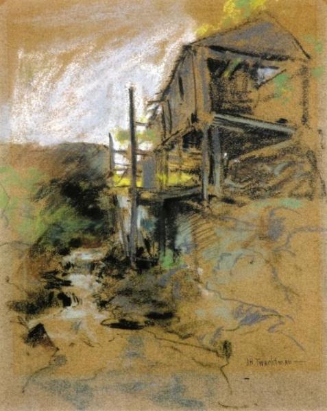 Abandoned Mill, Branchville, Connecticut by John Henry Twachtman