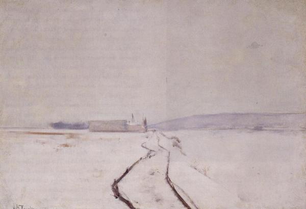 Along The River, Winter by John Henry Twachtman