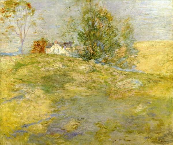 Artist's Home In Autumn, Greenwich, Connecticut by John Henry Twachtman
