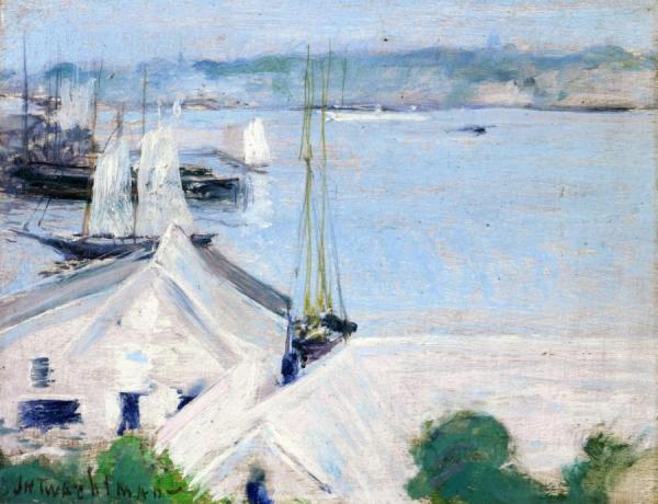 Boats At Anchor by John Henry Twachtman