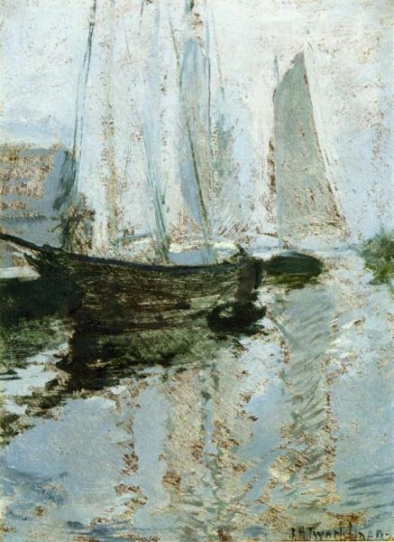 Boats At Anchor by John Henry Twachtman