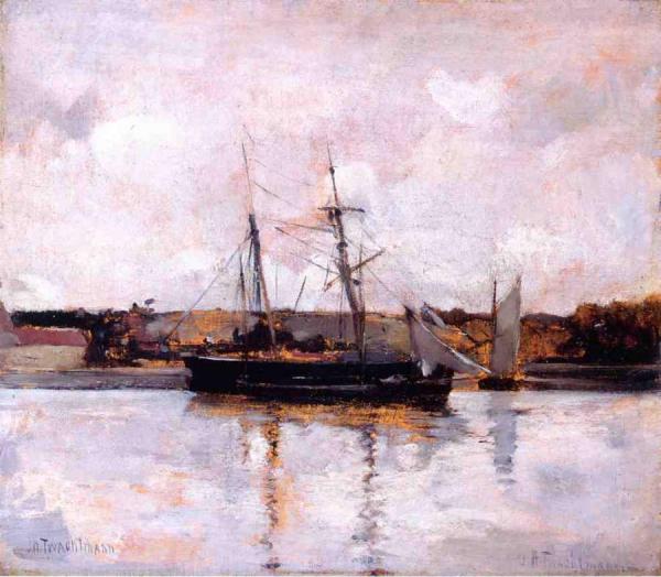 Boats At Dieppe by John Henry Twachtman