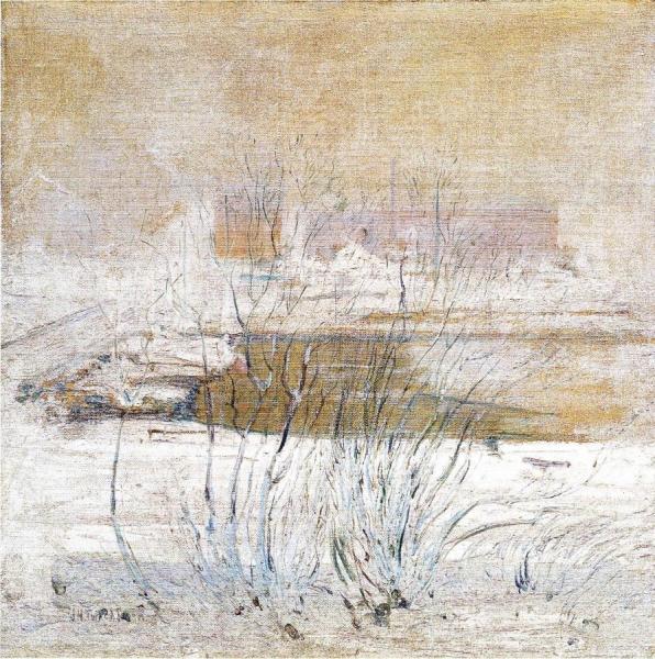 Bridge In Winter by John Henry Twachtman