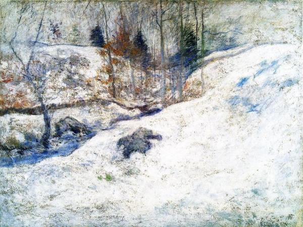 Brook In Winter by John Henry Twachtman
