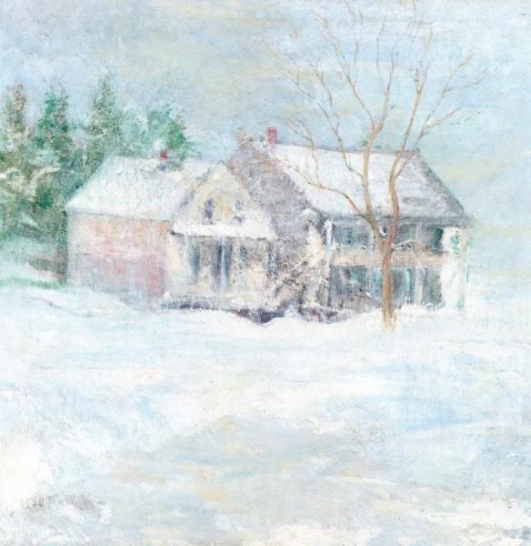 Brush House by John Henry Twachtman