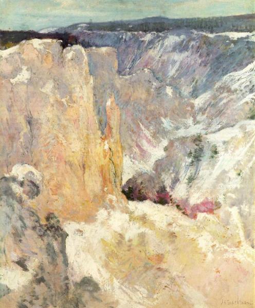 Canyon In The Yellowstone by John Henry Twachtman