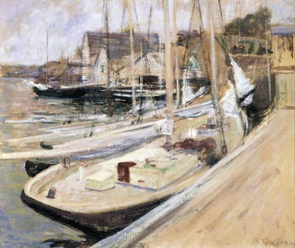 Fishing Boats At Gloucester by John Henry Twachtman