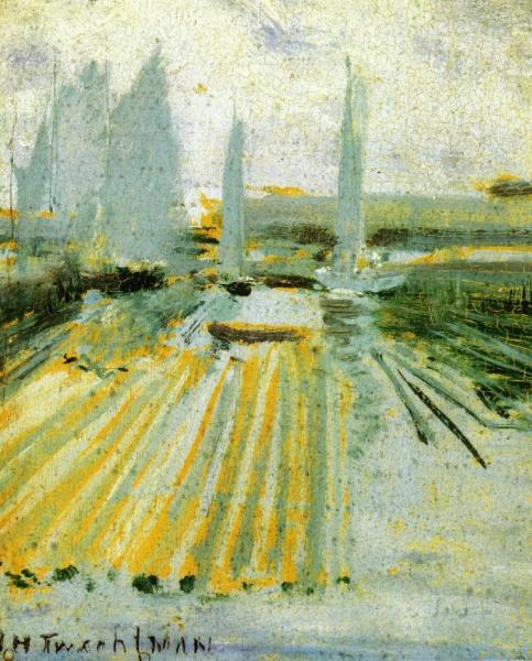 Fog And Small Sailboats by John Henry Twachtman