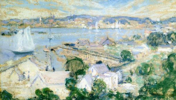 Gloucester Harbor by John Henry Twachtman