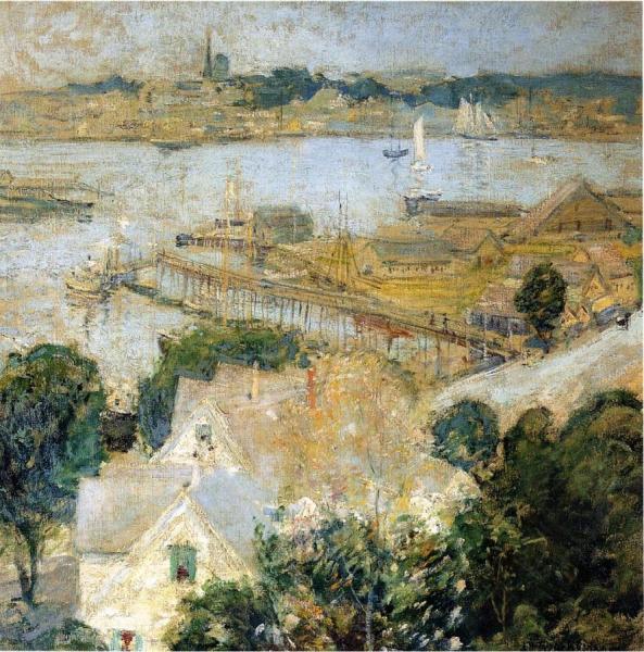 Gloucester Harbor by John Henry Twachtman