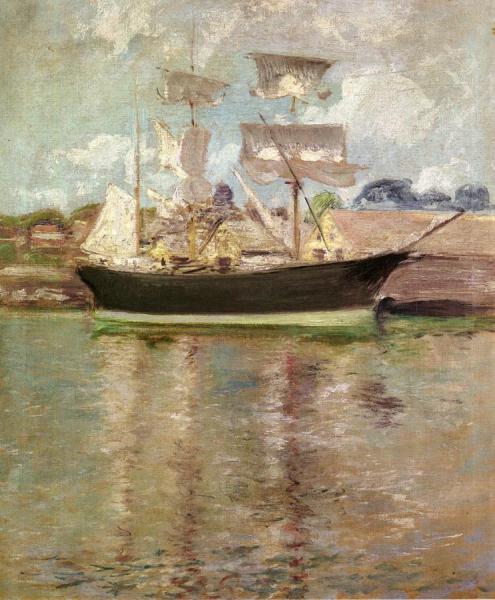 Gloucester Schooner by John Henry Twachtman