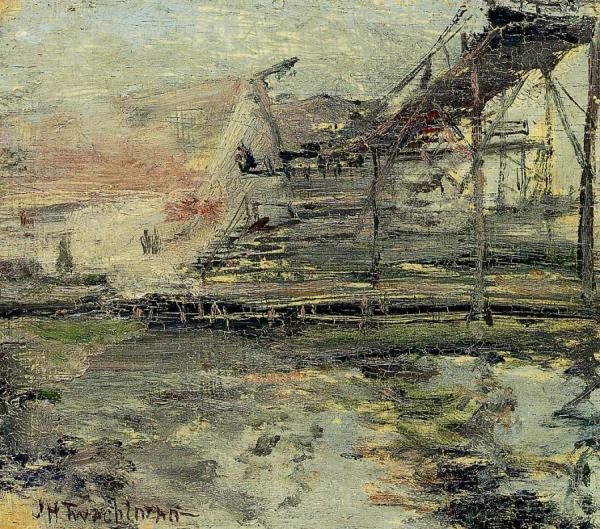 Harbor Scene by John Henry Twachtman