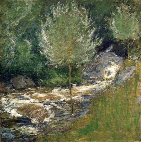 Horseneck Falls, Greenwich, Connecticut by John Henry Twachtman