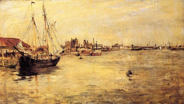New York Harbor by John Henry Twachtman