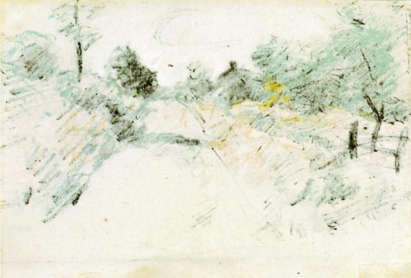 Road Scene by John Henry Twachtman