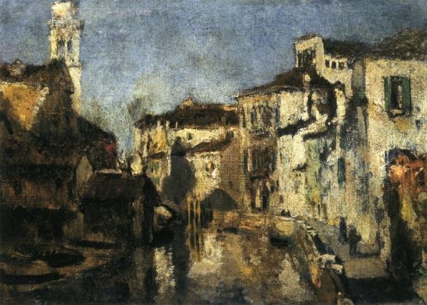 San Trovaso Square, Venice by John Henry Twachtman
