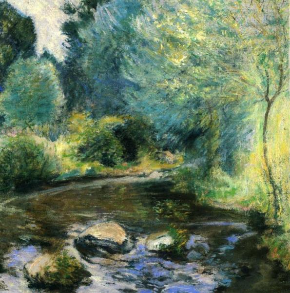 Spring Stream by John Henry Twachtman Oil Painting Reproductions